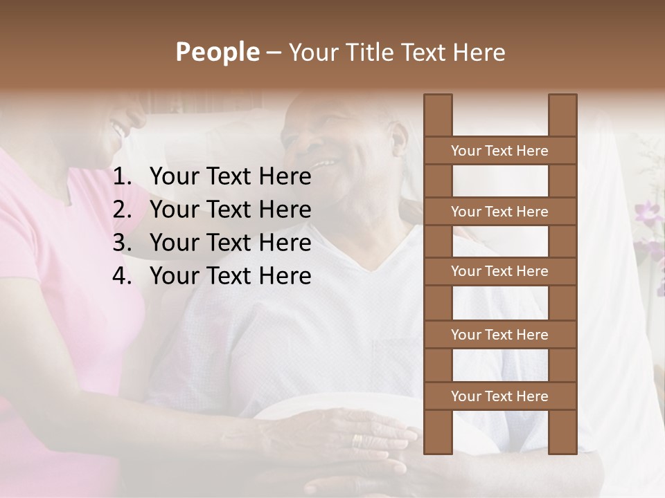 Senior Couple In Hospital Room PowerPoint Template