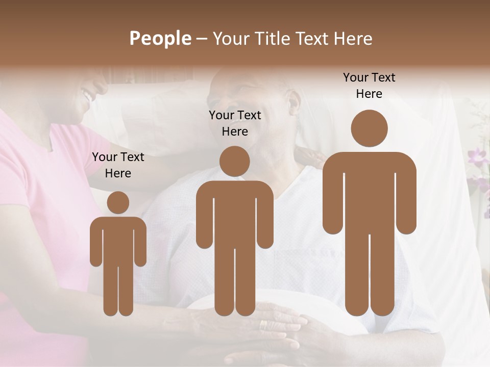 Senior Couple In Hospital Room PowerPoint Template