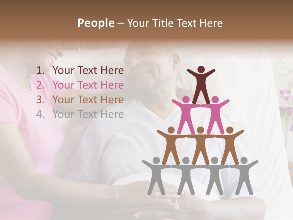 Senior Couple In Hospital Room PowerPoint Template