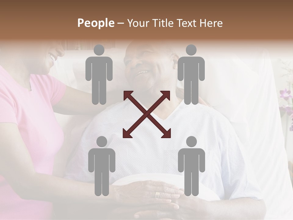 Senior Couple In Hospital Room PowerPoint Template