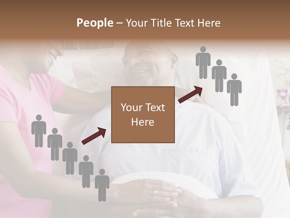 Senior Couple In Hospital Room PowerPoint Template