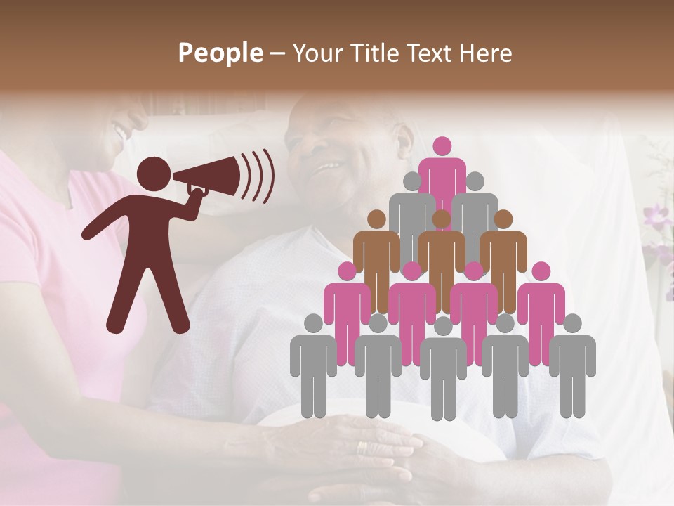 Senior Couple In Hospital Room PowerPoint Template