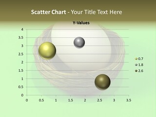 Nest And Egg On Green Background. PowerPoint Template