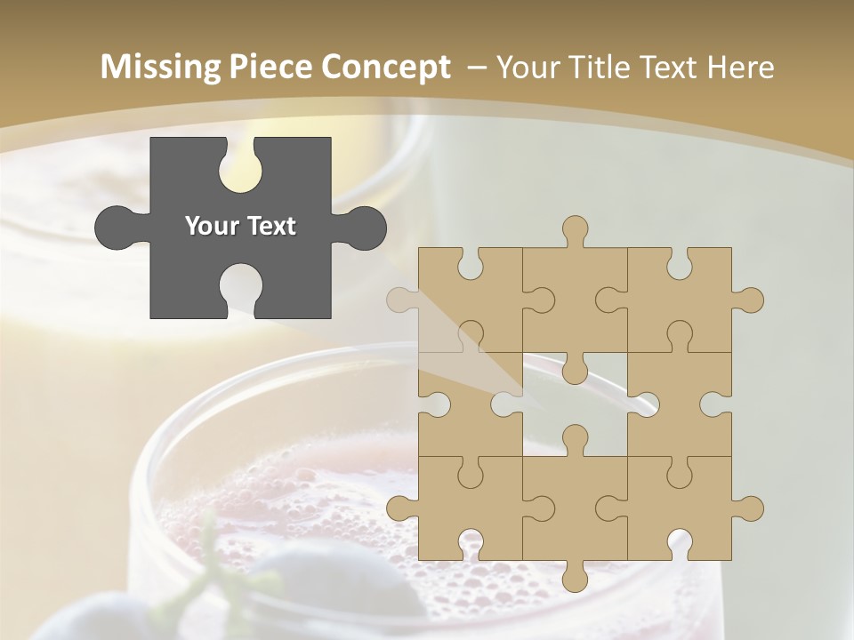 A Selection Of Fresh Fruit And Vegetable Smoothies PowerPoint Template