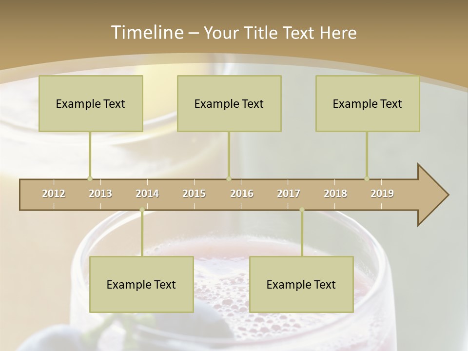 A Selection Of Fresh Fruit And Vegetable Smoothies PowerPoint Template