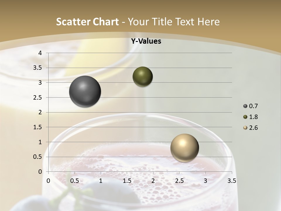 A Selection Of Fresh Fruit And Vegetable Smoothies PowerPoint Template