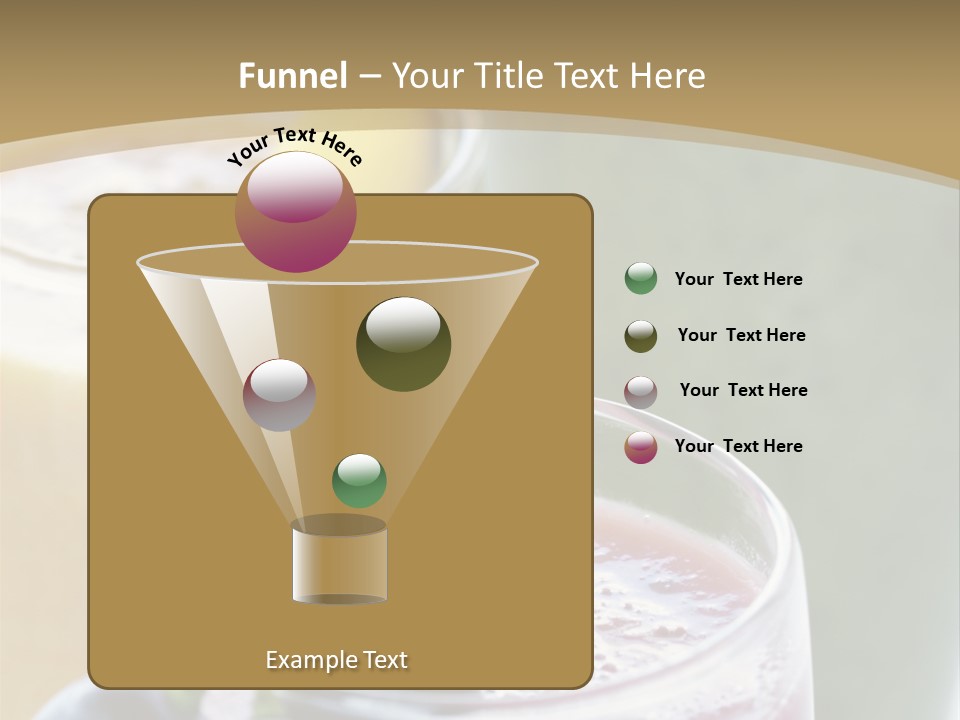 A Selection Of Fresh Fruit And Vegetable Smoothies PowerPoint Template