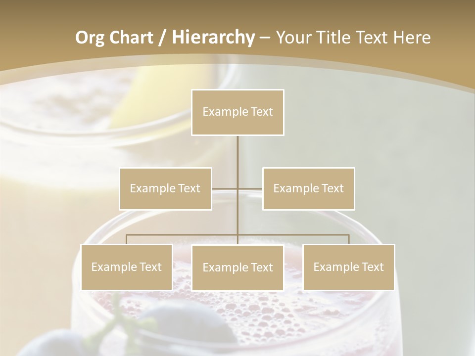 A Selection Of Fresh Fruit And Vegetable Smoothies PowerPoint Template