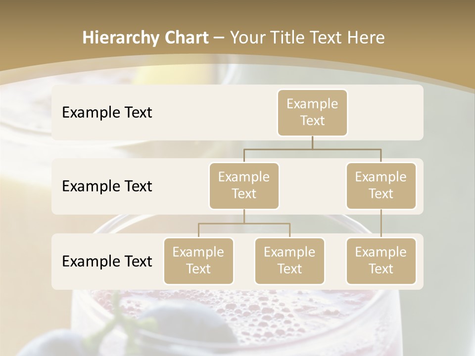 A Selection Of Fresh Fruit And Vegetable Smoothies PowerPoint Template