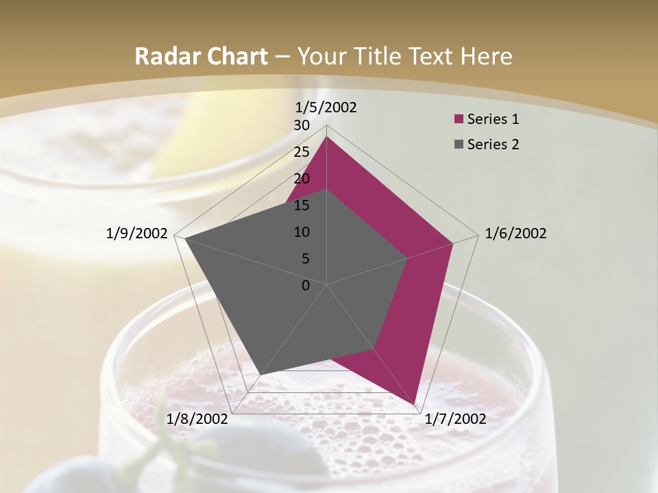 A Selection Of Fresh Fruit And Vegetable Smoothies PowerPoint Template