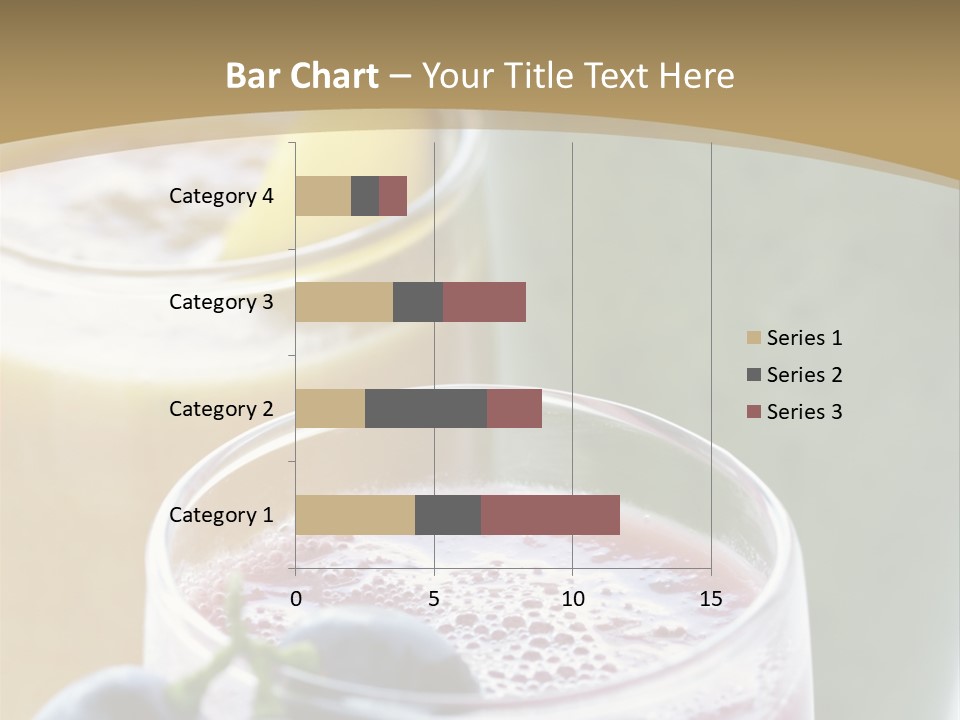 A Selection Of Fresh Fruit And Vegetable Smoothies PowerPoint Template