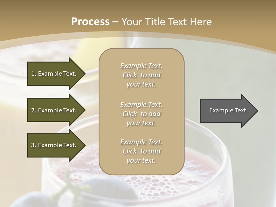 A Selection Of Fresh Fruit And Vegetable Smoothies PowerPoint Template