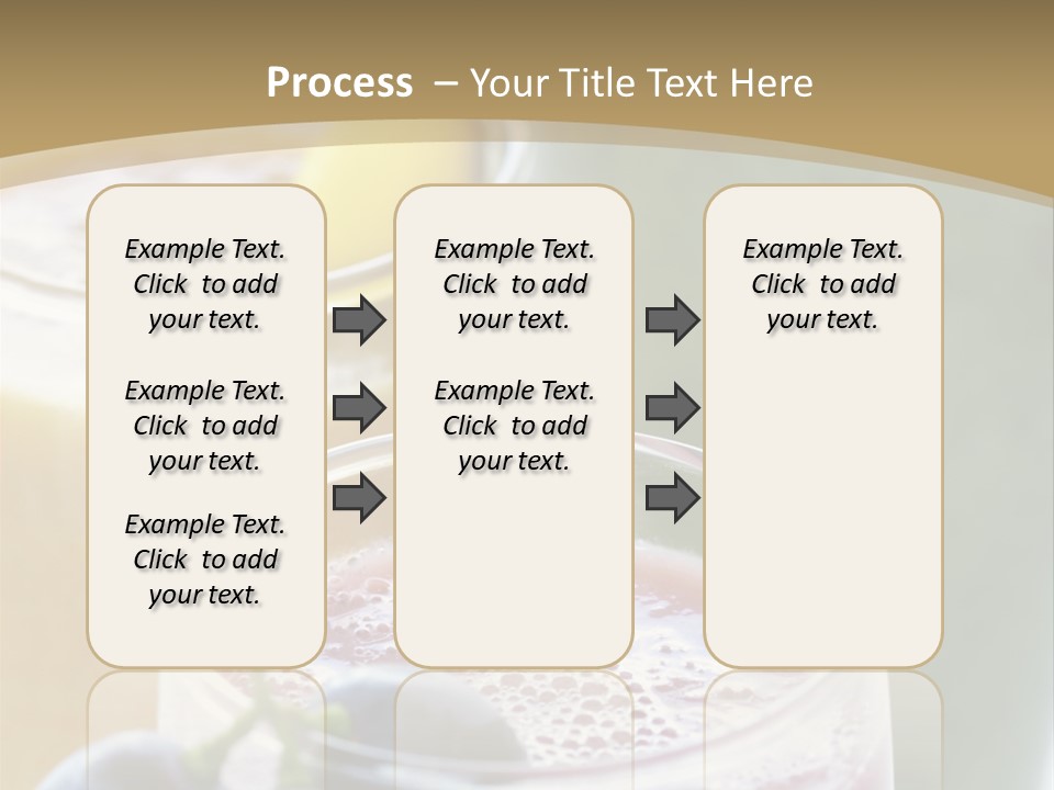 A Selection Of Fresh Fruit And Vegetable Smoothies PowerPoint Template