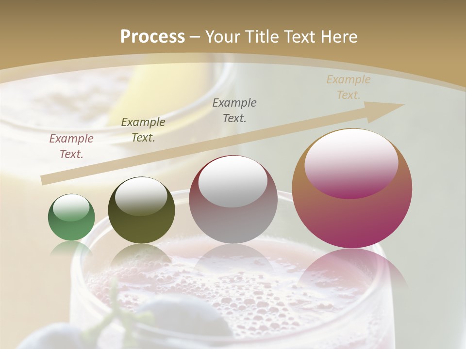 A Selection Of Fresh Fruit And Vegetable Smoothies PowerPoint Template