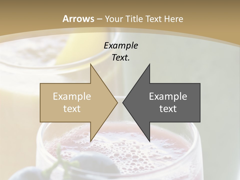 A Selection Of Fresh Fruit And Vegetable Smoothies PowerPoint Template