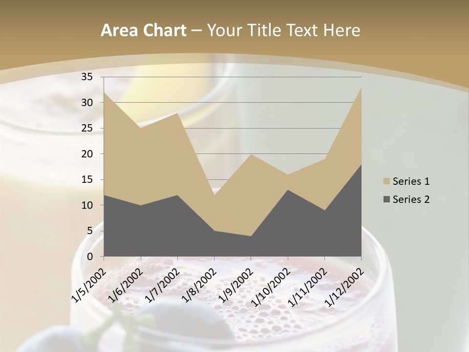 A Selection Of Fresh Fruit And Vegetable Smoothies PowerPoint Template
