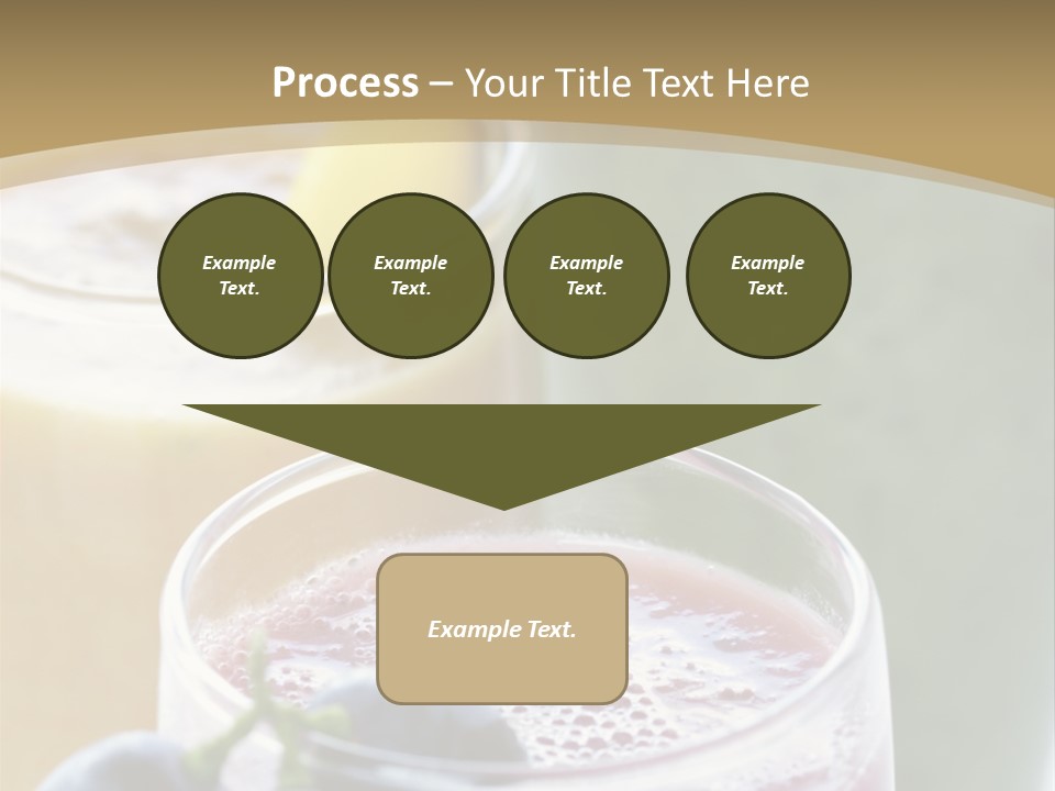 A Selection Of Fresh Fruit And Vegetable Smoothies PowerPoint Template