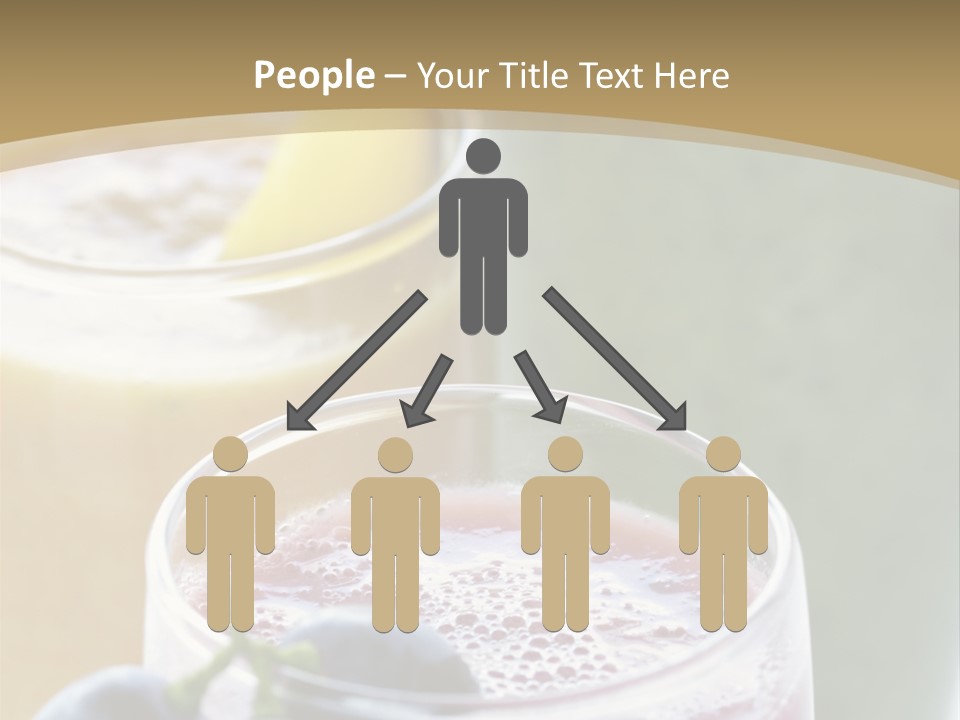 A Selection Of Fresh Fruit And Vegetable Smoothies PowerPoint Template