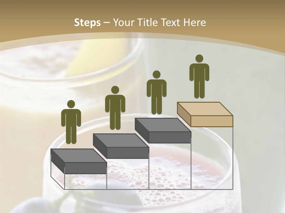 A Selection Of Fresh Fruit And Vegetable Smoothies PowerPoint Template