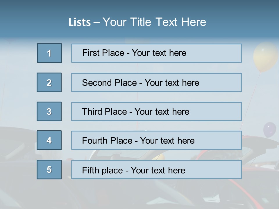 Used Car Sales PowerPoint Template