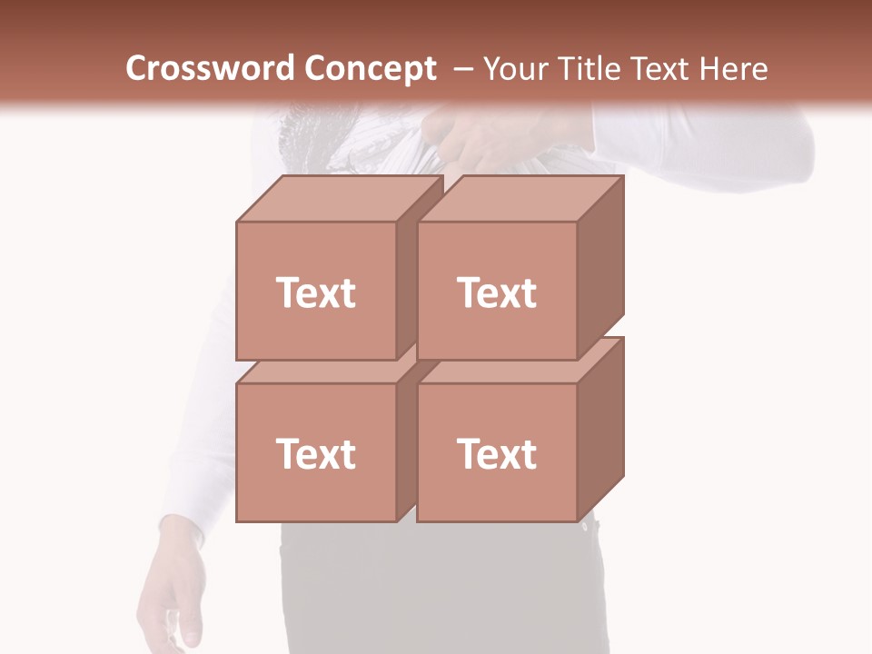 Muscular Young Man Standing In Black Jeans And Removing A White Long Sleeve T-Shirt PowerPoint Template