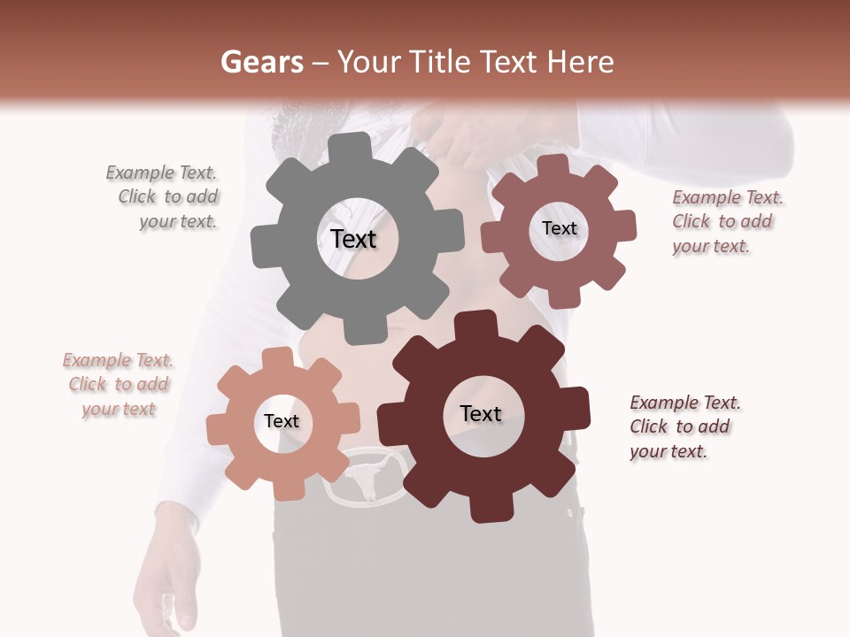 Muscular Young Man Standing In Black Jeans And Removing A White Long Sleeve T-Shirt PowerPoint Template