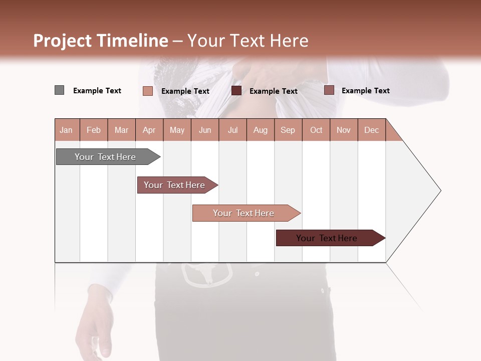 Muscular Young Man Standing In Black Jeans And Removing A White Long Sleeve T-Shirt PowerPoint Template