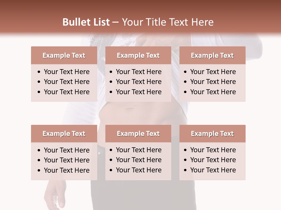 Muscular Young Man Standing In Black Jeans And Removing A White Long Sleeve T-Shirt PowerPoint Template