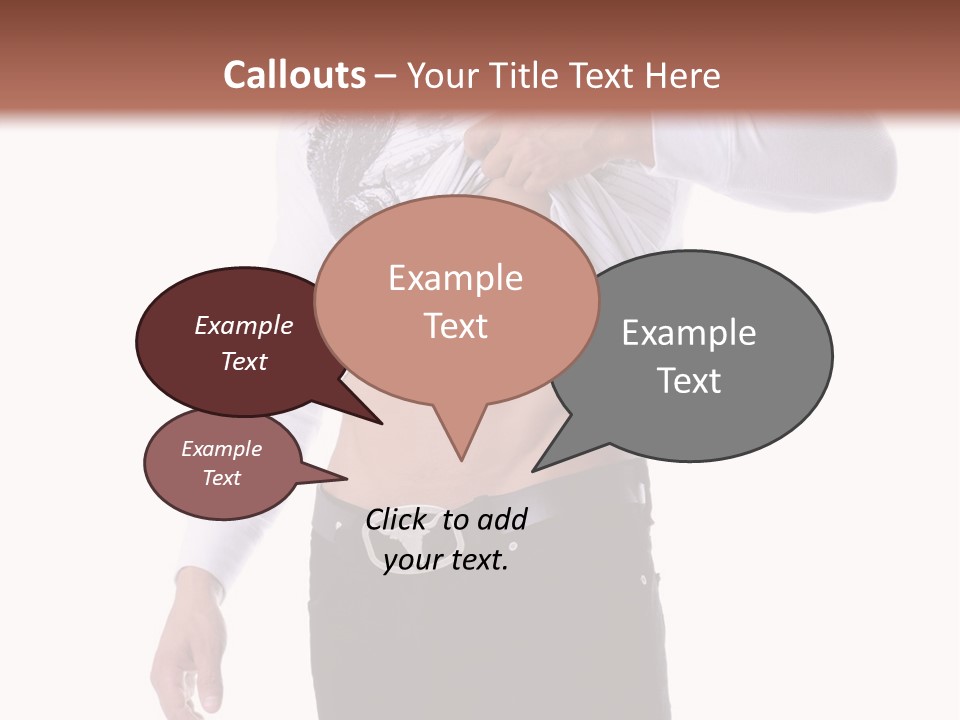 Muscular Young Man Standing In Black Jeans And Removing A White Long Sleeve T-Shirt PowerPoint Template