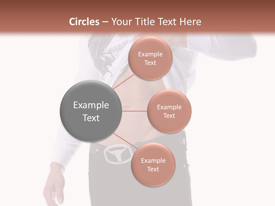 Muscular Young Man Standing In Black Jeans And Removing A White Long Sleeve T-Shirt PowerPoint Template