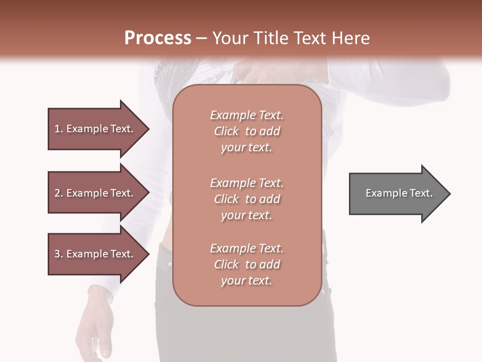 Muscular Young Man Standing In Black Jeans And Removing A White Long Sleeve T-Shirt PowerPoint Template