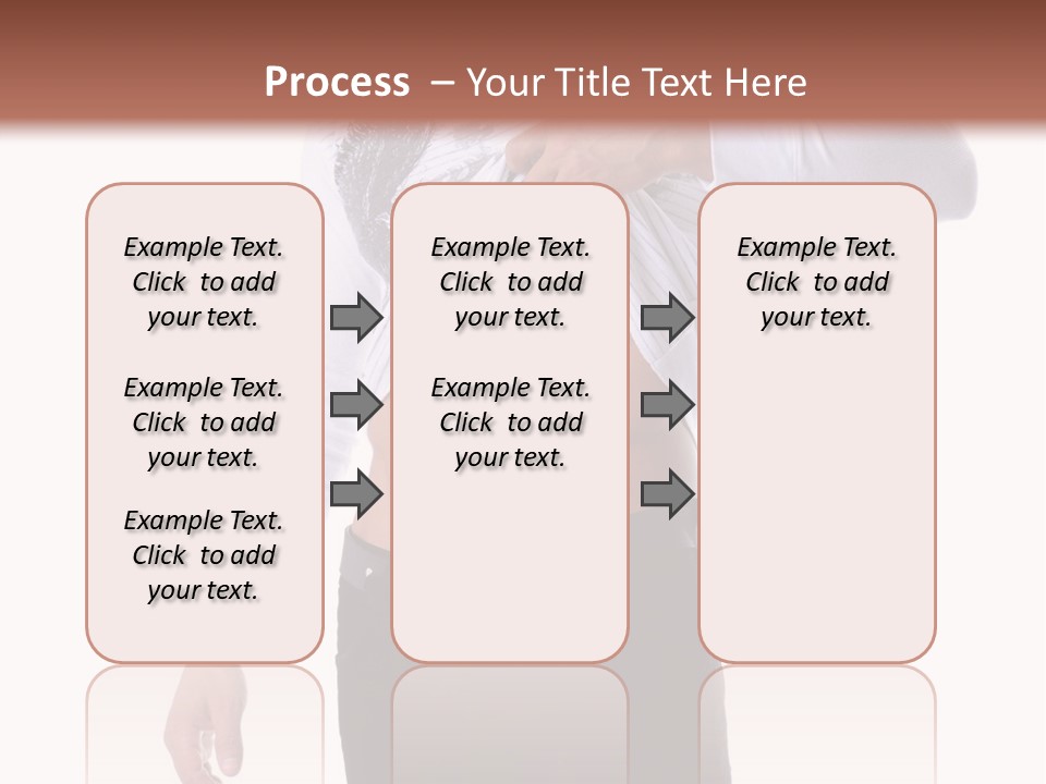Muscular Young Man Standing In Black Jeans And Removing A White Long Sleeve T-Shirt PowerPoint Template