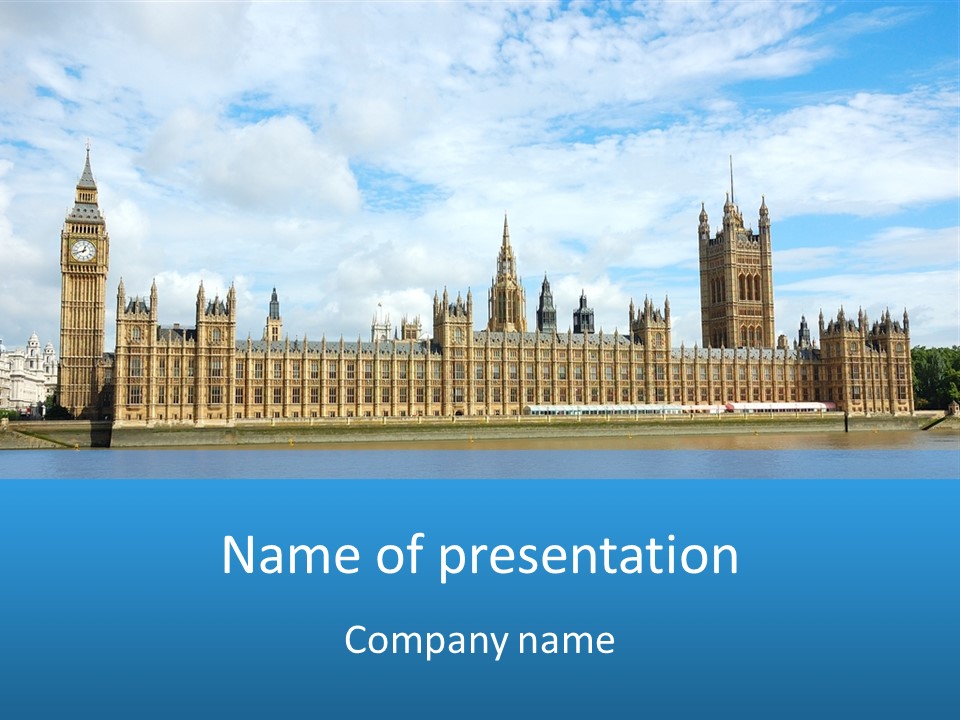 Houses Of Parliament - England - United Kingdom PowerPoint Template