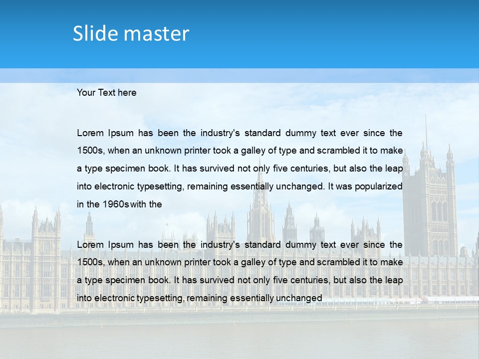 Houses Of Parliament - England - United Kingdom PowerPoint Template