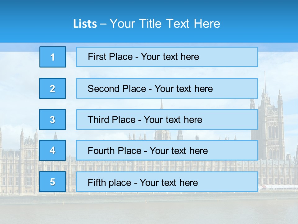 Houses Of Parliament - England - United Kingdom PowerPoint Template