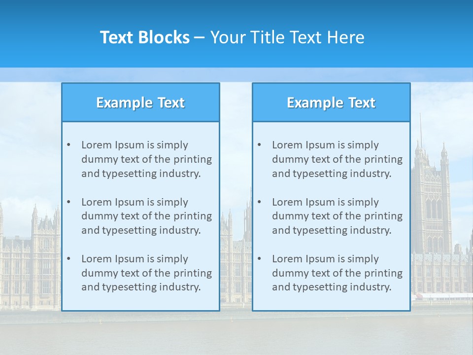 Houses Of Parliament - England - United Kingdom PowerPoint Template