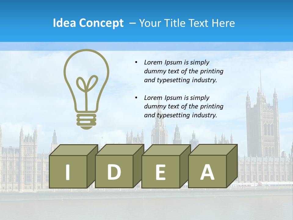 Houses Of Parliament - England - United Kingdom PowerPoint Template