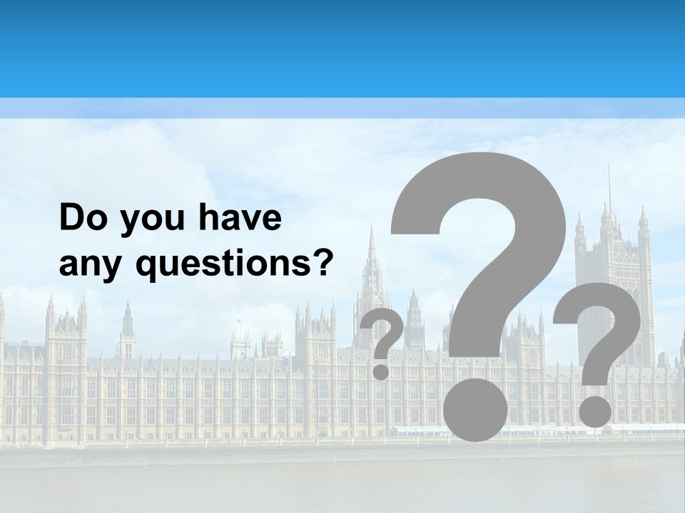 Houses Of Parliament - England - United Kingdom PowerPoint Template