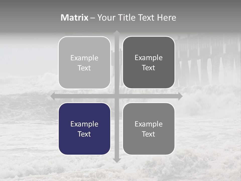 Photo Taken Amid Sea Spray And Crashing Waves As Hurricane Ike's Outer Bands Impact The Florida Coast, September 2008. Almost Ruined My Camera Taking This Series. PowerPoint Template