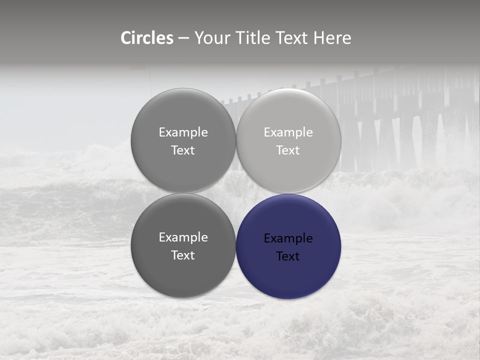 Photo Taken Amid Sea Spray And Crashing Waves As Hurricane Ike's Outer Bands Impact The Florida Coast, September 2008. Almost Ruined My Camera Taking This Series. PowerPoint Template