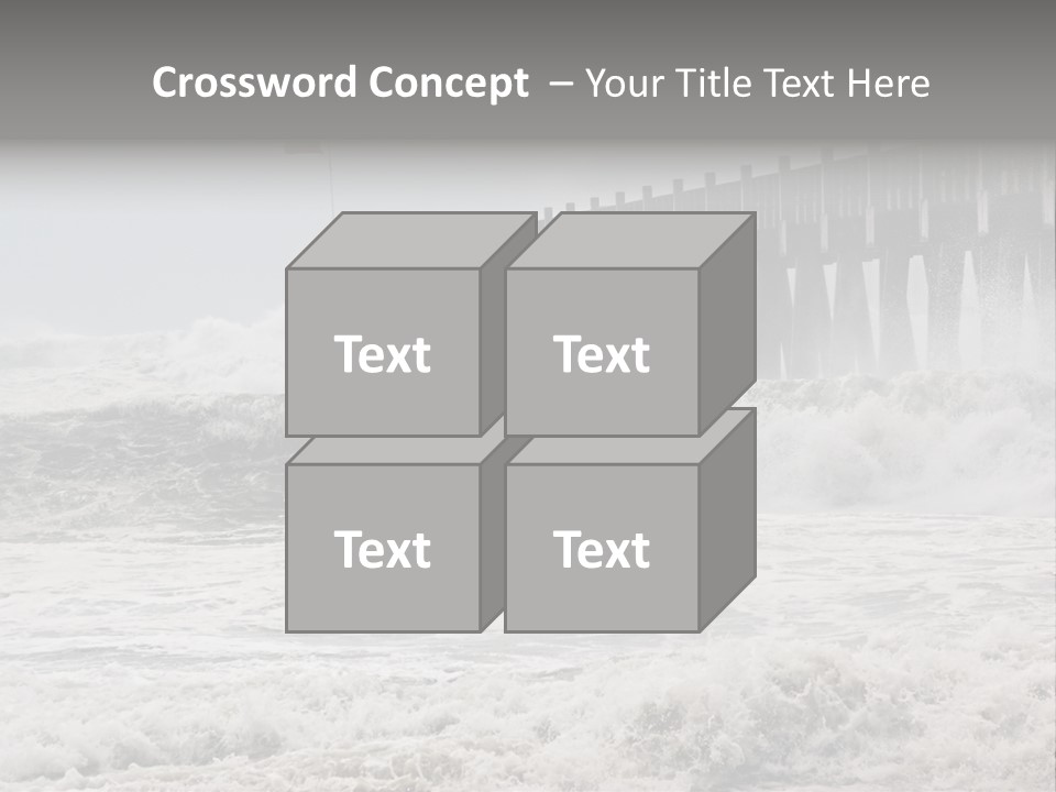 Photo Taken Amid Sea Spray And Crashing Waves As Hurricane Ike's Outer Bands Impact The Florida Coast, September 2008. Almost Ruined My Camera Taking This Series. PowerPoint Template