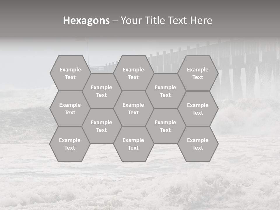 Photo Taken Amid Sea Spray And Crashing Waves As Hurricane Ike's Outer Bands Impact The Florida Coast, September 2008. Almost Ruined My Camera Taking This Series. PowerPoint Template
