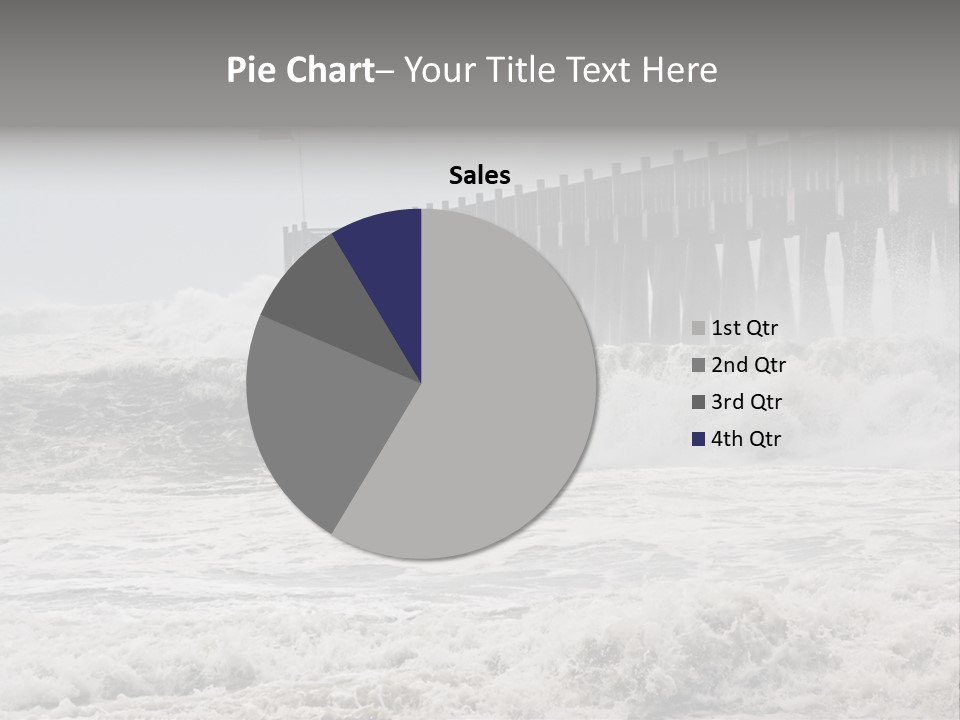 Photo Taken Amid Sea Spray And Crashing Waves As Hurricane Ike's Outer Bands Impact The Florida Coast, September 2008. Almost Ruined My Camera Taking This Series. PowerPoint Template
