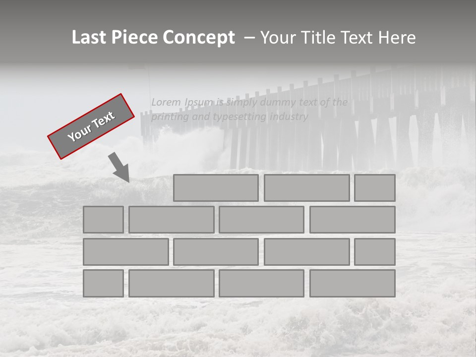 Photo Taken Amid Sea Spray And Crashing Waves As Hurricane Ike's Outer Bands Impact The Florida Coast, September 2008. Almost Ruined My Camera Taking This Series. PowerPoint Template