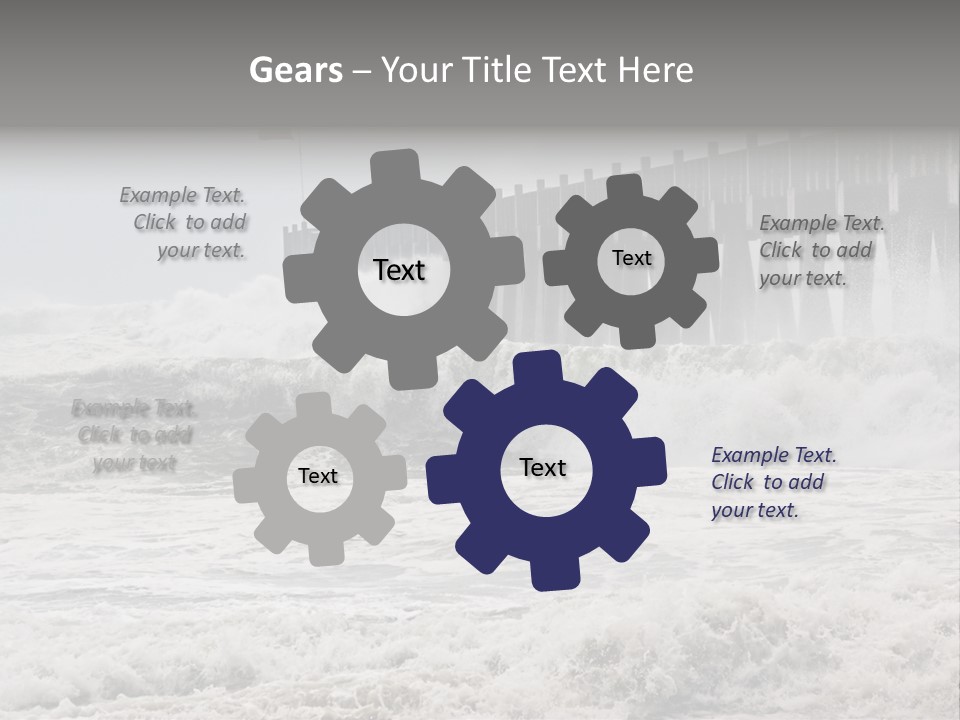 Photo Taken Amid Sea Spray And Crashing Waves As Hurricane Ike's Outer Bands Impact The Florida Coast, September 2008. Almost Ruined My Camera Taking This Series. PowerPoint Template
