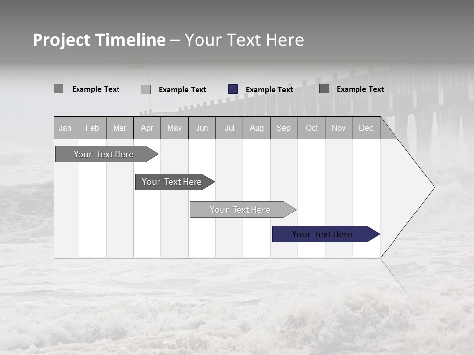 Photo Taken Amid Sea Spray And Crashing Waves As Hurricane Ike's Outer Bands Impact The Florida Coast, September 2008. Almost Ruined My Camera Taking This Series. PowerPoint Template