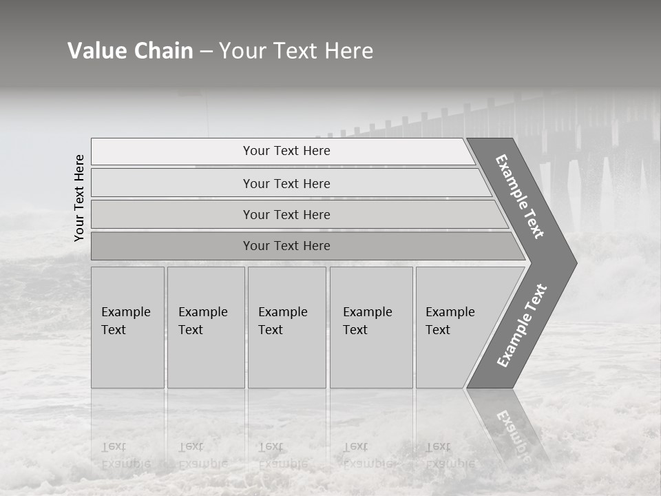 Photo Taken Amid Sea Spray And Crashing Waves As Hurricane Ike's Outer Bands Impact The Florida Coast, September 2008. Almost Ruined My Camera Taking This Series. PowerPoint Template