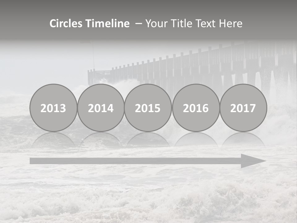 Photo Taken Amid Sea Spray And Crashing Waves As Hurricane Ike's Outer Bands Impact The Florida Coast, September 2008. Almost Ruined My Camera Taking This Series. PowerPoint Template