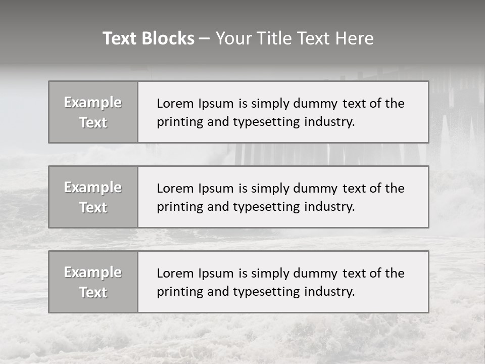 Photo Taken Amid Sea Spray And Crashing Waves As Hurricane Ike's Outer Bands Impact The Florida Coast, September 2008. Almost Ruined My Camera Taking This Series. PowerPoint Template