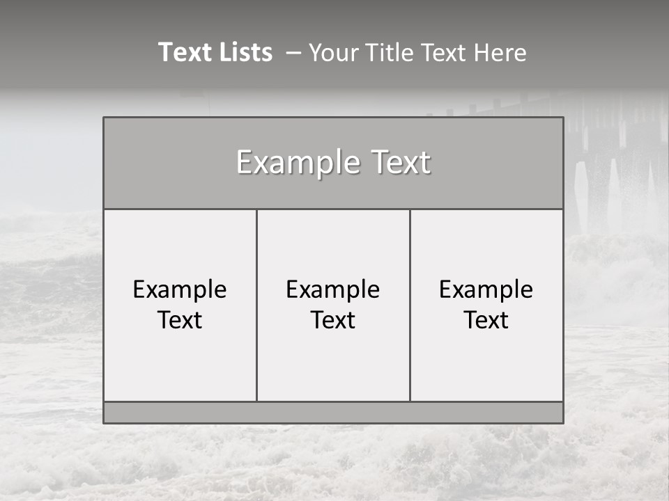 Photo Taken Amid Sea Spray And Crashing Waves As Hurricane Ike's Outer Bands Impact The Florida Coast, September 2008. Almost Ruined My Camera Taking This Series. PowerPoint Template